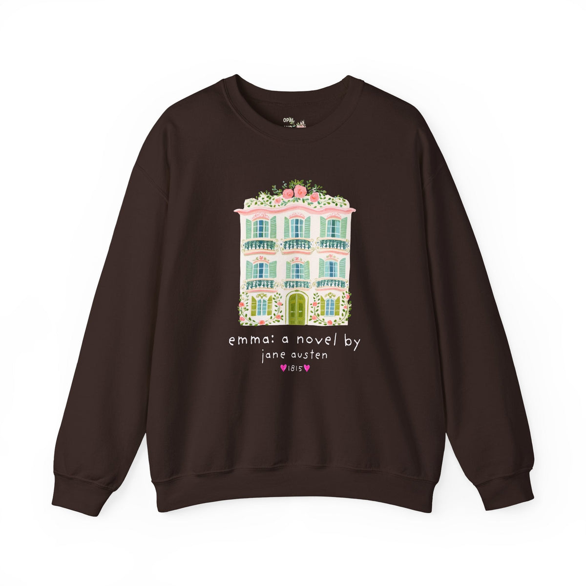 Emma: A Novel by Jane Austen Book Lover Sweatshirt, Cute Bookish Crewneck for Classic Literature Reader or Bookworm - Opal and June