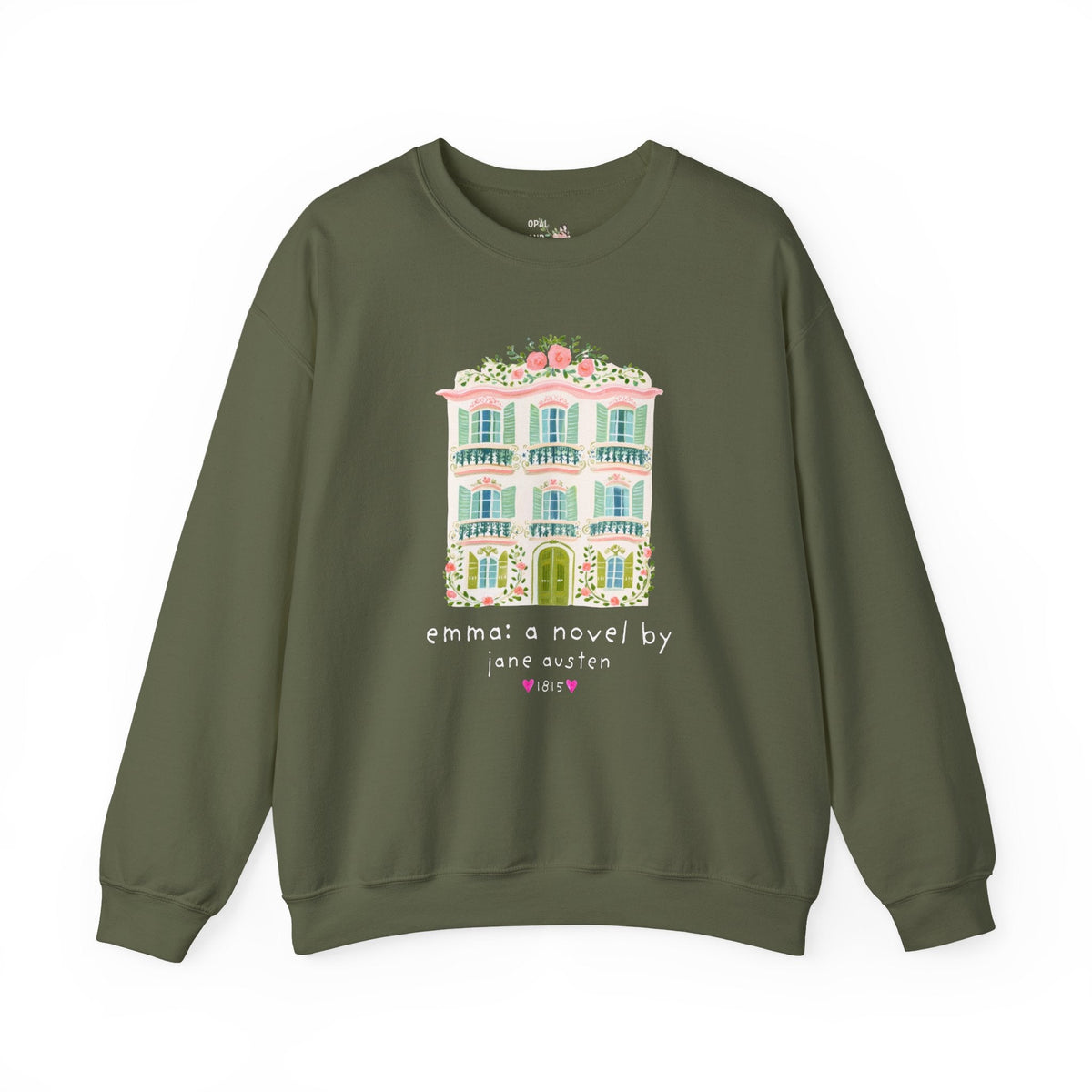 Emma: A Novel by Jane Austen Book Lover Sweatshirt, Cute Bookish Crewneck for Classic Literature Reader or Bookworm - Opal and June