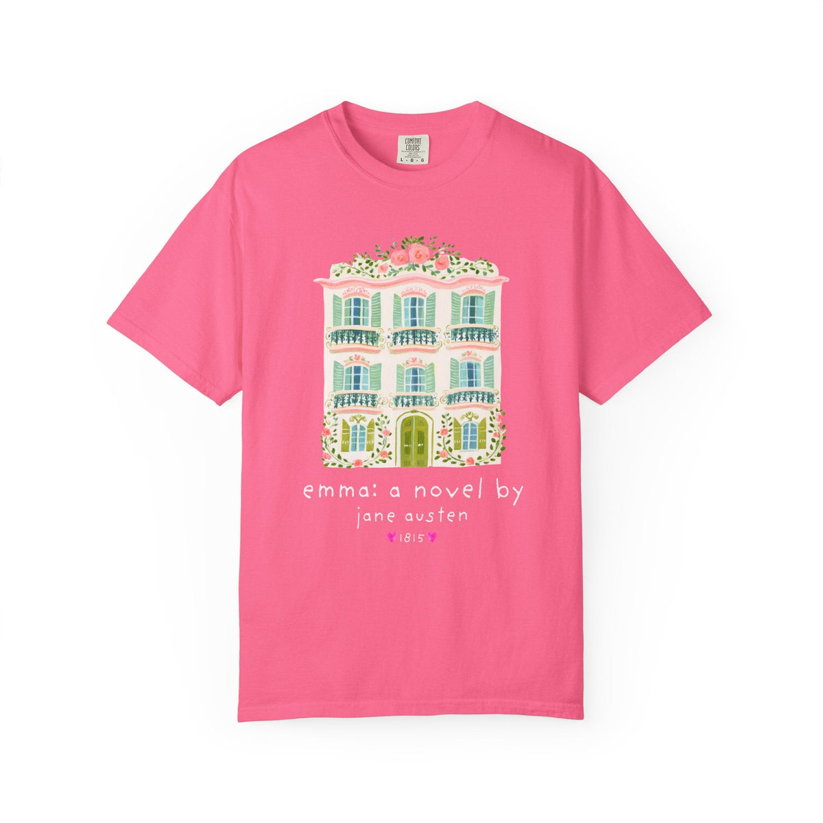 Emma: A Novel by Jane Austen Book Lover T-Shirt, Cute Bookish Tee Shirt for Classic Literature Reader or Bookworm - Opal and June