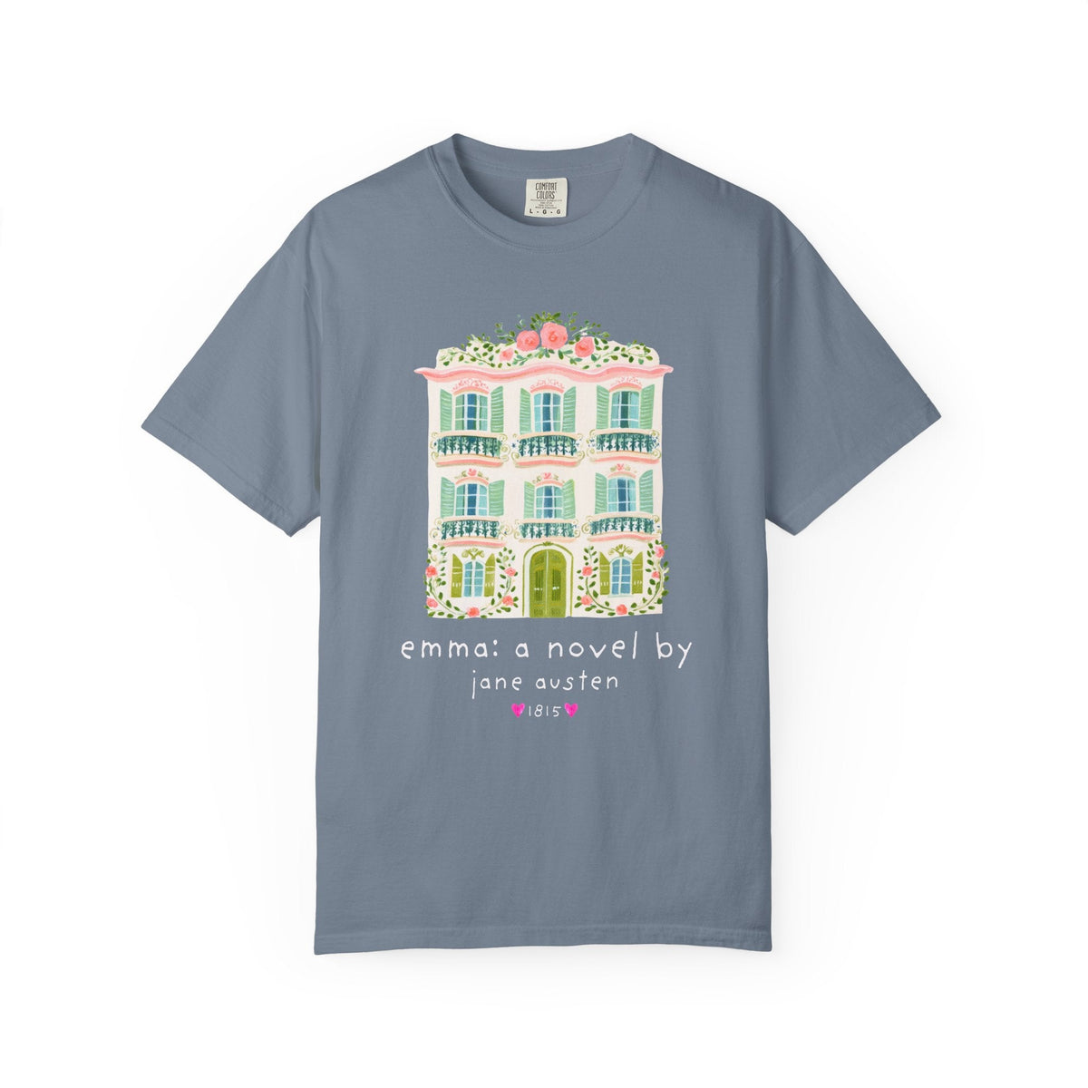 Emma: A Novel by Jane Austen Book Lover T-Shirt, Cute Bookish Tee Shirt for Classic Literature Reader or Bookworm - Opal and June