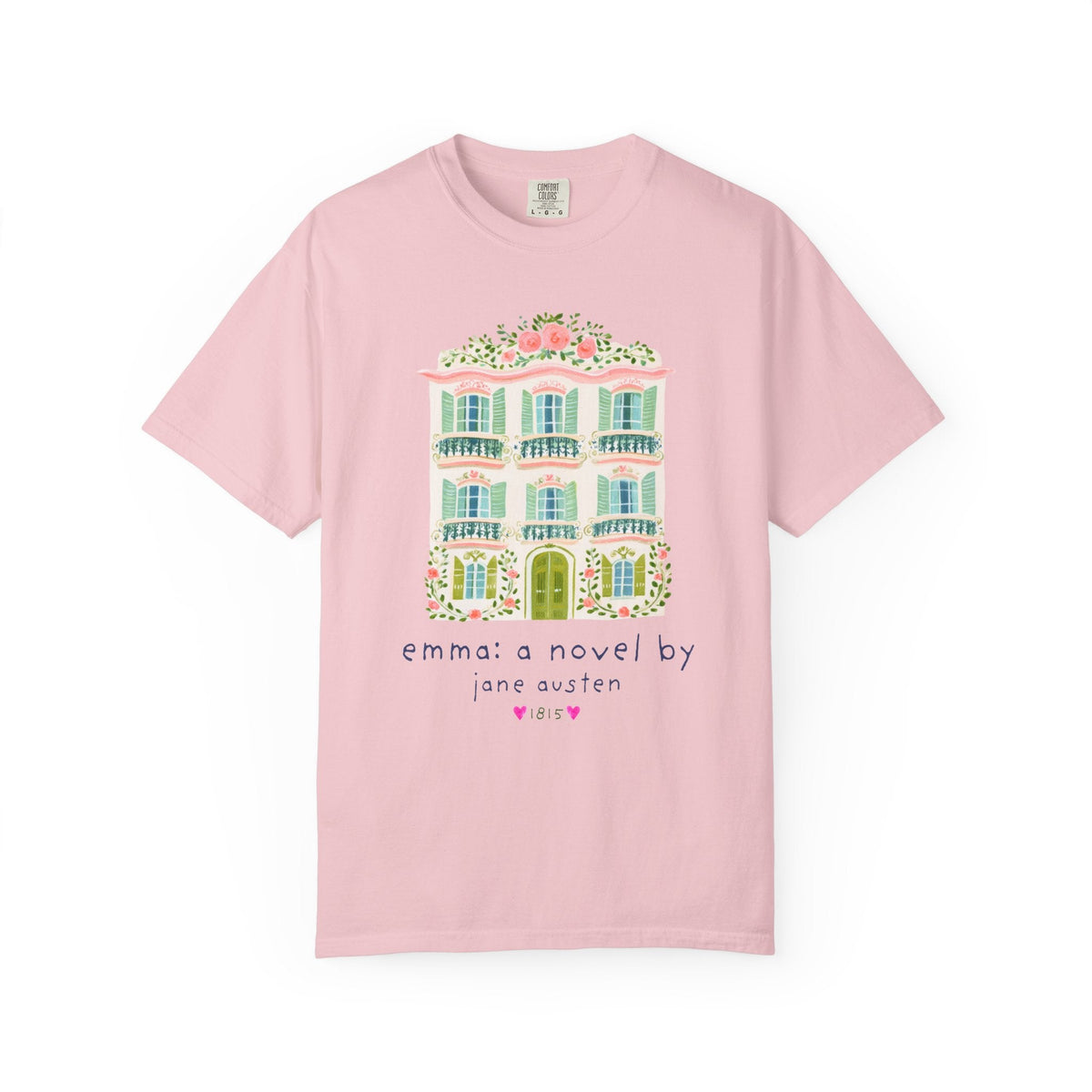 Emma: A Novel by Jane Austen Book Lover T-Shirt, Cute Bookish Tee Shirt for Classic Literature Reader or Bookworm - Opal and June