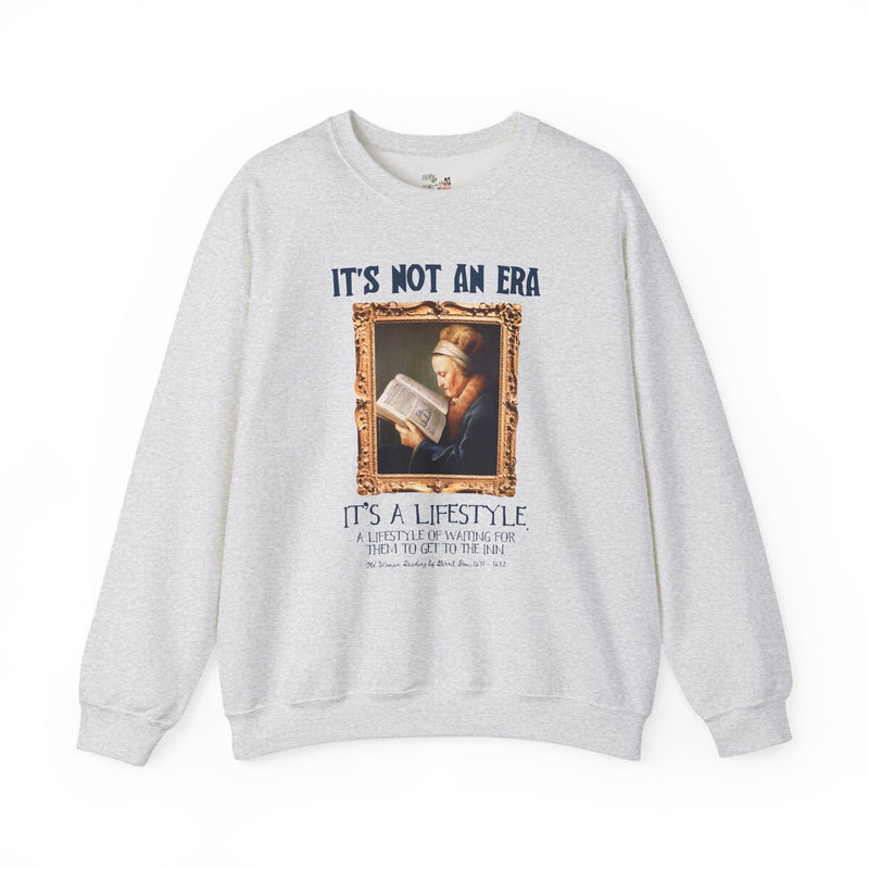 Enemies to Lovers Romance Reader Sweatshirt, Fantasy Romance Bookworm, Old Woman Reading by Gerrit Dou, 17th Century Bookish Artwork Shirt - Opal and June