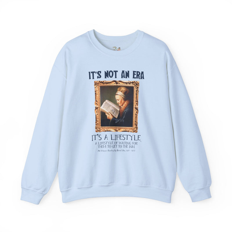 Enemies to Lovers Romance Reader Sweatshirt, Fantasy Romance Bookworm, Old Woman Reading by Gerrit Dou, 17th Century Bookish Artwork Shirt - Opal and June