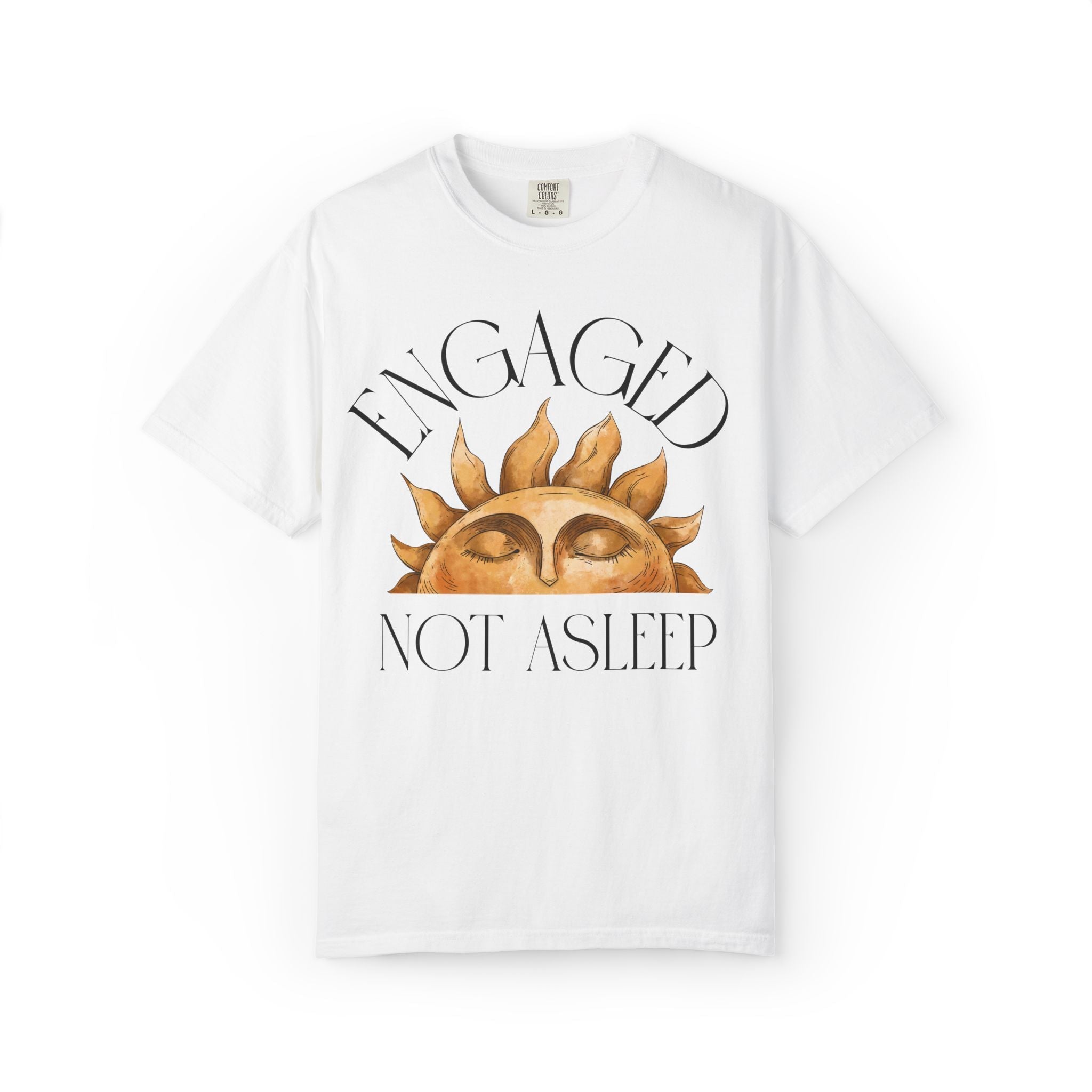 Engaged Not Asleep and Up Past Midnight Matching Bachelorette Tee Shirts for Bridal Party or Sleepover, Shirt for Wedding Weekend or Trip - Opal and June