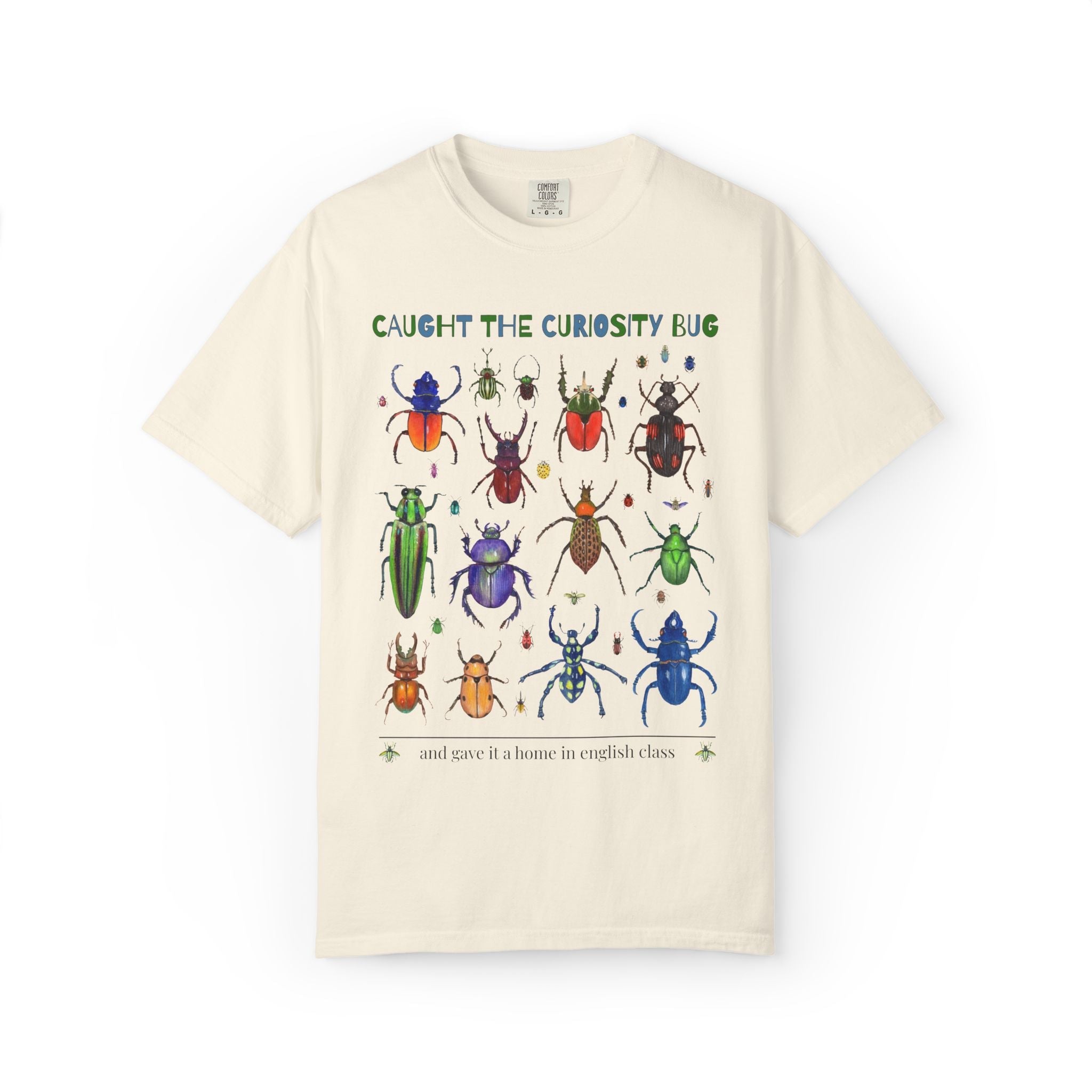 English Teacher Insect T-Shirt for Teachers Who Love Bugs, Silly Matching Teacher T-Shirt with Bugs, Cute Entomology Teacher Tee - Opal and June