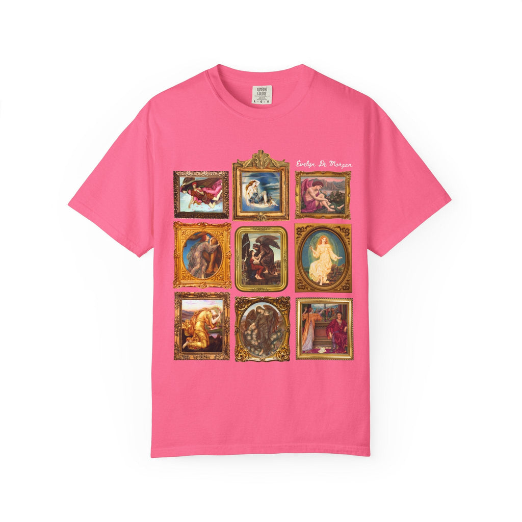 Evelyn De Morgan Art History Tee for Historian or Artist, Pre - Raphaelite Symbolist Art History, Famous 19th Century Paintings, World War I - Opal and June
