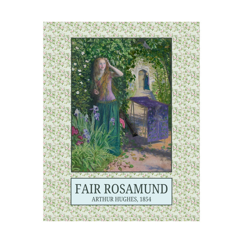 Fair Rosamund by Arthur Hughes, Famous 19th Century Paintings, European History, Henry II, Eleanor of Aquitaine, Humanities Teacher Poster - Opal and June