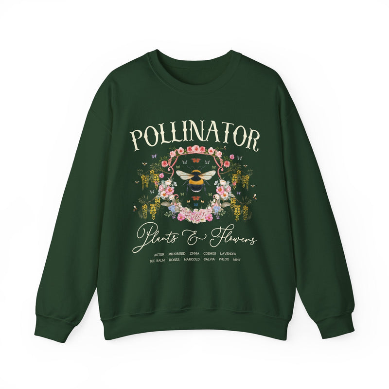 Fairycore Pollinator Sweatshirt for Friend or Mom Who Loves Gardening: Boho Cottagecore Shirt for Cut Flower Farmer, Cozy 90s Aesthetic - Opal and June