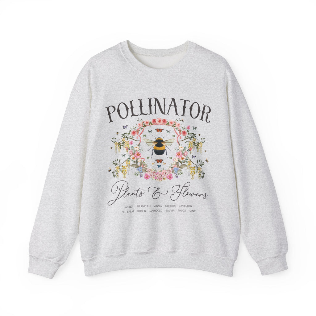 Fairycore Pollinator Sweatshirt for Friend or Mom Who Loves Gardening: Boho Cottagecore Shirt for Cut Flower Farmer, Cozy 90s Aesthetic - Opal and June