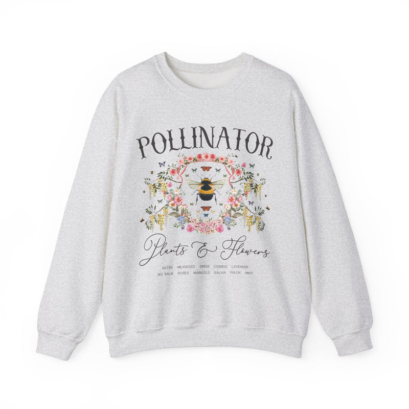 Fairycore Pollinator Sweatshirt for Friend or Mom Who Loves Gardening: Boho Cottagecore Shirt for Cut Flower Farmer, Cozy 90s Aesthetic - Opal and June