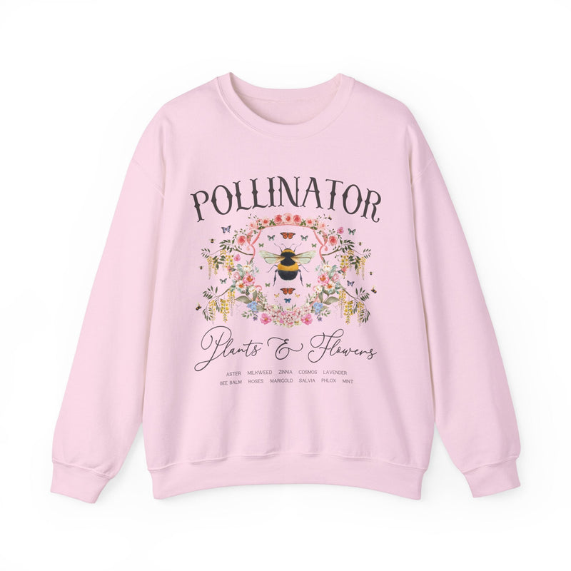 Fairycore Pollinator Sweatshirt for Friend or Mom Who Loves Gardening: Boho Cottagecore Shirt for Cut Flower Farmer, Cozy 90s Aesthetic - Opal and June