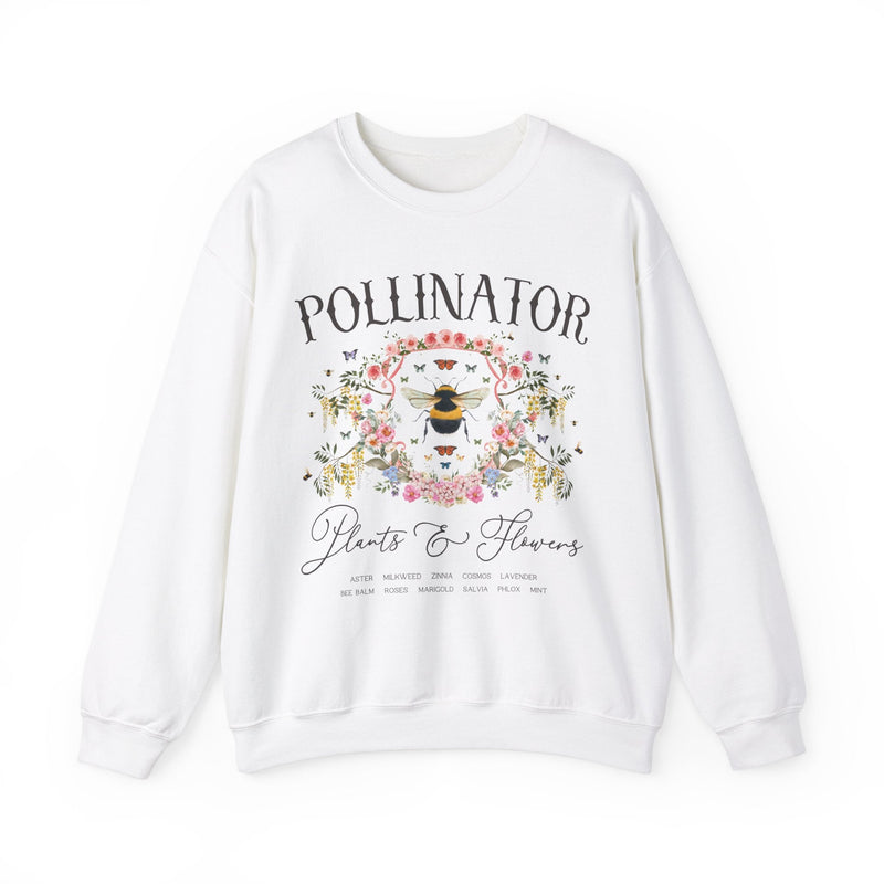 Fairycore Pollinator Sweatshirt for Friend or Mom Who Loves Gardening: Boho Cottagecore Shirt for Cut Flower Farmer, Cozy 90s Aesthetic - Opal and June