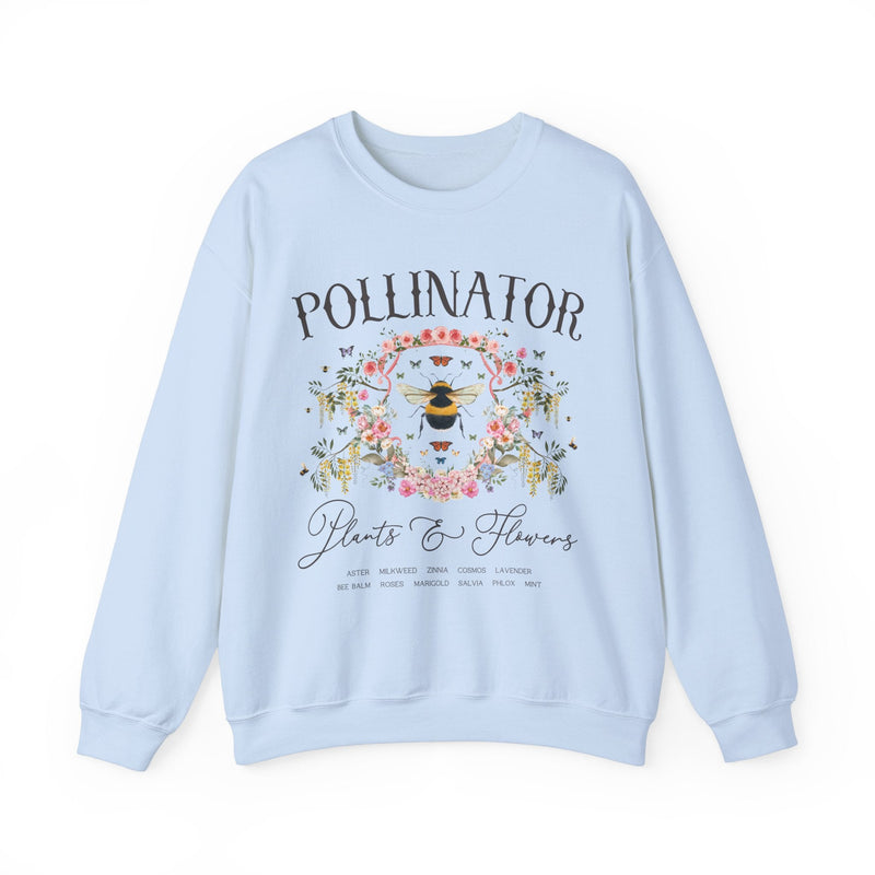 Fairycore Pollinator Sweatshirt for Friend or Mom Who Loves Gardening: Boho Cottagecore Shirt for Cut Flower Farmer, Cozy 90s Aesthetic - Opal and June