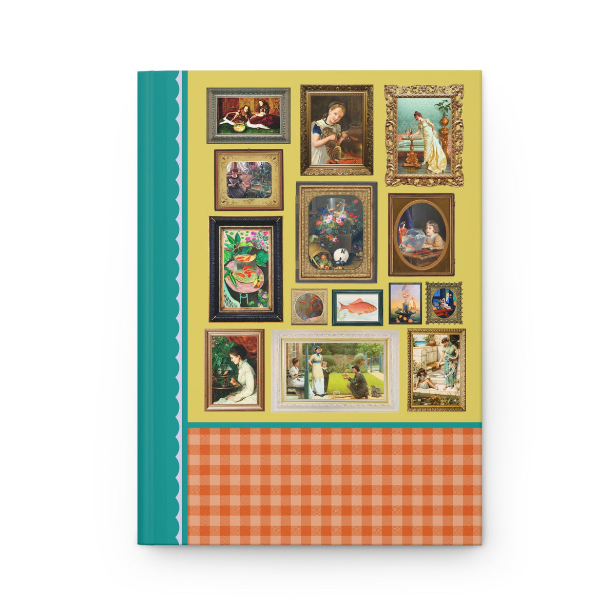 Famous Paintings of Goldfish: Silly Fishing or Animal Lover Notebook with Paintings of Goldfish and Koi, 19th Century and Early 1900s Paintings of Fish - Opal and June