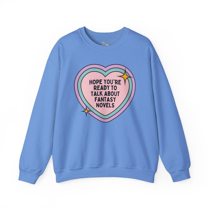 Fantasy Novels Bookworm Sweatshirt for Bookworm Who Loves Romantasy Books, Cute Bookish Gift for Moms Who Love Books, Present for Reader - Opal and June