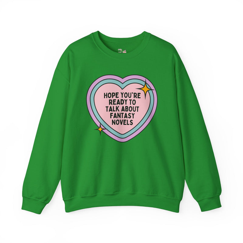 Fantasy Novels Bookworm Sweatshirt for Bookworm Who Loves Romantasy Books, Cute Bookish Gift for Moms Who Love Books, Present for Reader - Opal and June