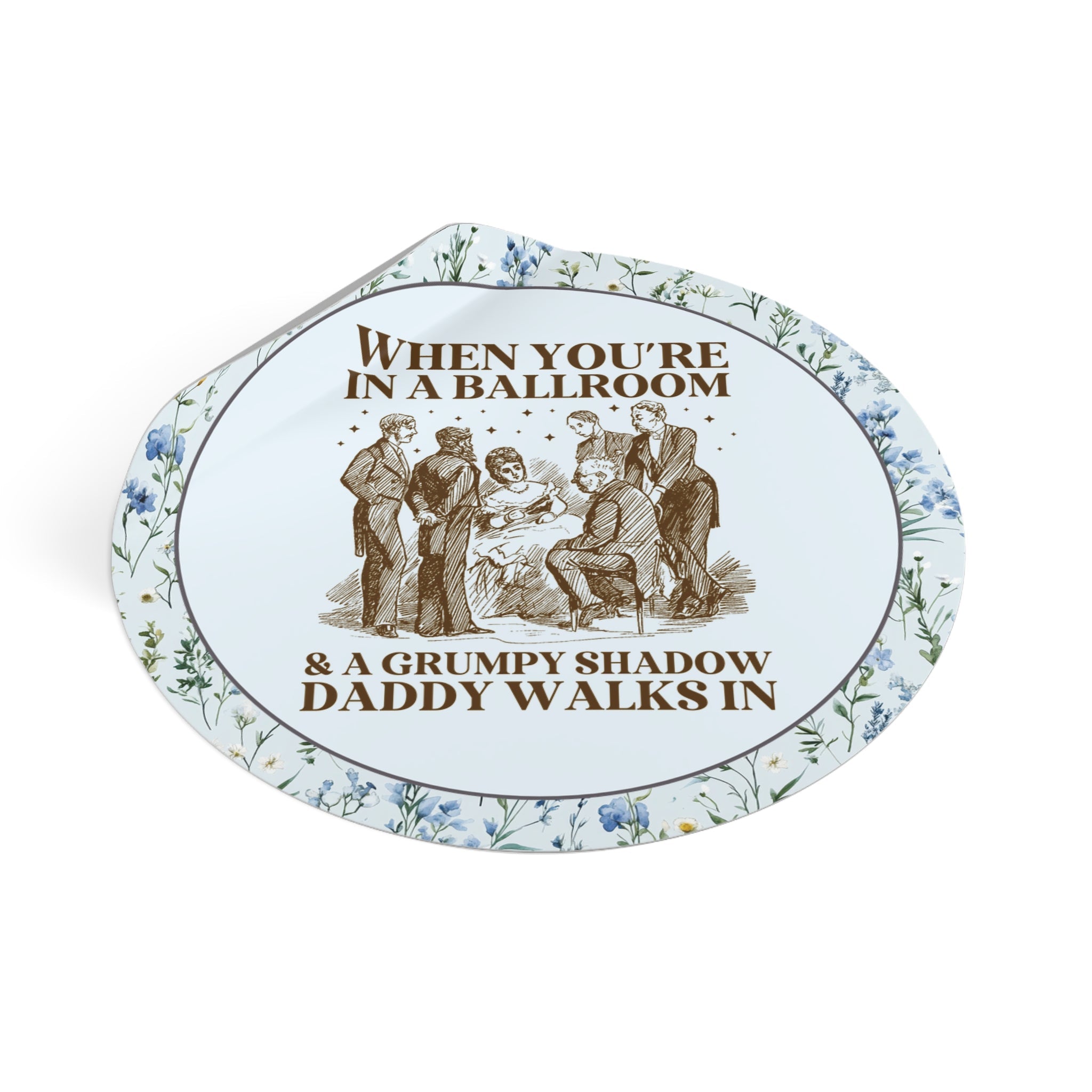 Fantasy Romance Bookworm Sticker, Book Lover Who Loves Romantasy Novels with Shadow Daddies and Fairies, Funny Saying Book Lover Gift Idea - Opal and June