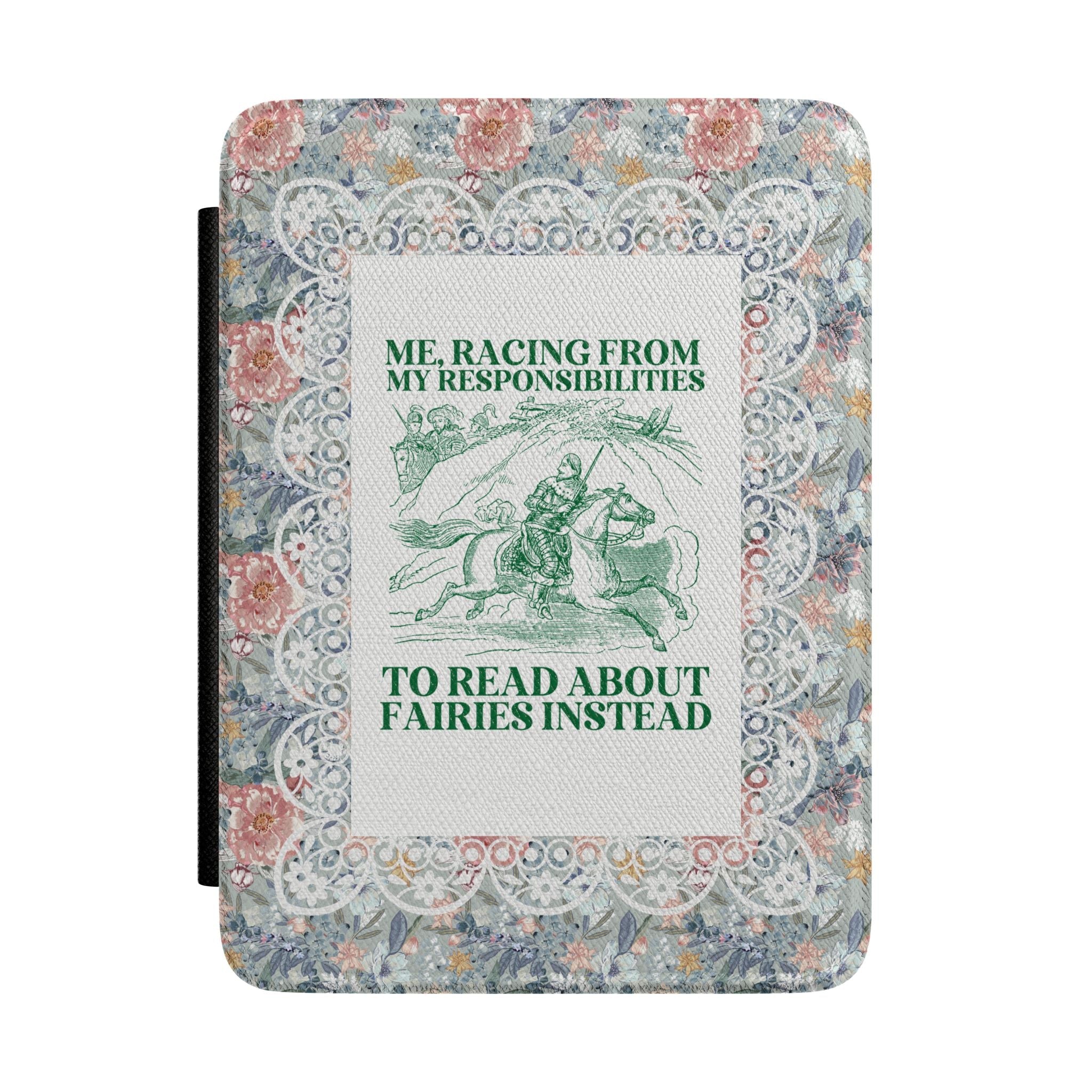 Fantasy Romance Reader Ebook Case for Bookworm Who Loves Fairies and Fae, Cute Fantasy Romance Reader Present, Funny Sarcastic Bookish Gift - Opal and June