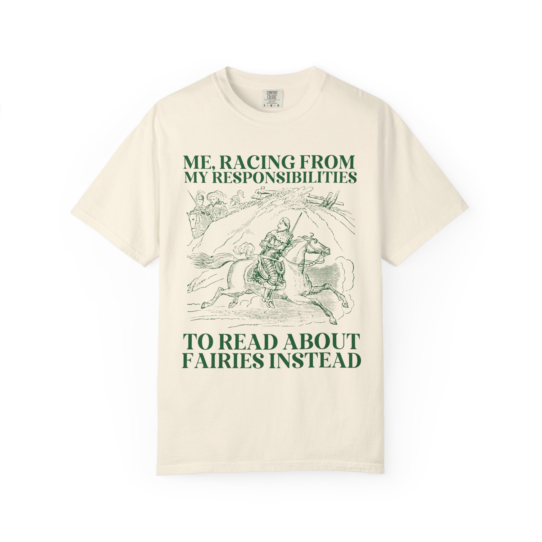 Fantasy Romance Reader Tee Shirt for Bookworm Who Loves Fairies and Fae, Cute Fantasy Romance Reader T-Shirt, Funny Sarcastic Bookish Tee - Opal and June