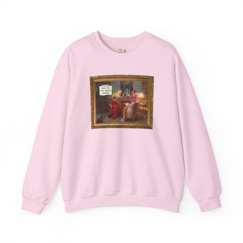 Fantasy Romance Sweatshirt, Romance Reader Who Loves Romantasy and Books with Fae, Shadow Daddy Romance Trope, Silly Bookworm Crewneck - Opal and June