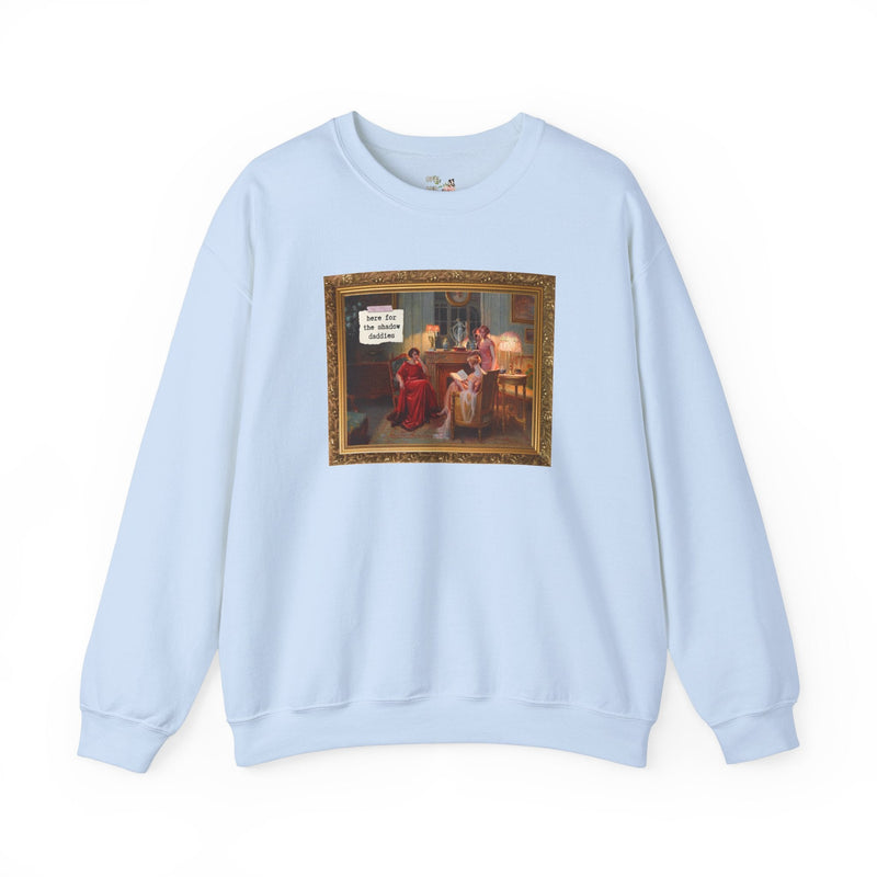 Fantasy Romance Sweatshirt, Romance Reader Who Loves Romantasy and Books with Fae, Shadow Daddy Romance Trope, Silly Bookworm Crewneck - Opal and June