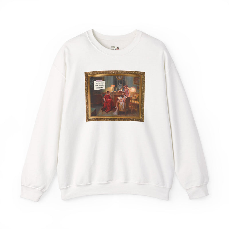 Fantasy Romance Sweatshirt, Romance Reader Who Loves Romantasy and Books with Fae, Shadow Daddy Romance Trope, Silly Bookworm Crewneck - Opal and June