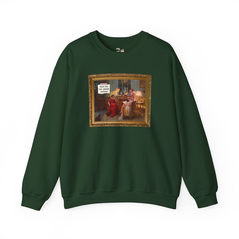 Fantasy Romance Sweatshirt, Romance Reader Who Loves Romantasy and Books with Fae, Shadow Daddy Romance Trope, Silly Bookworm Crewneck - Opal and June