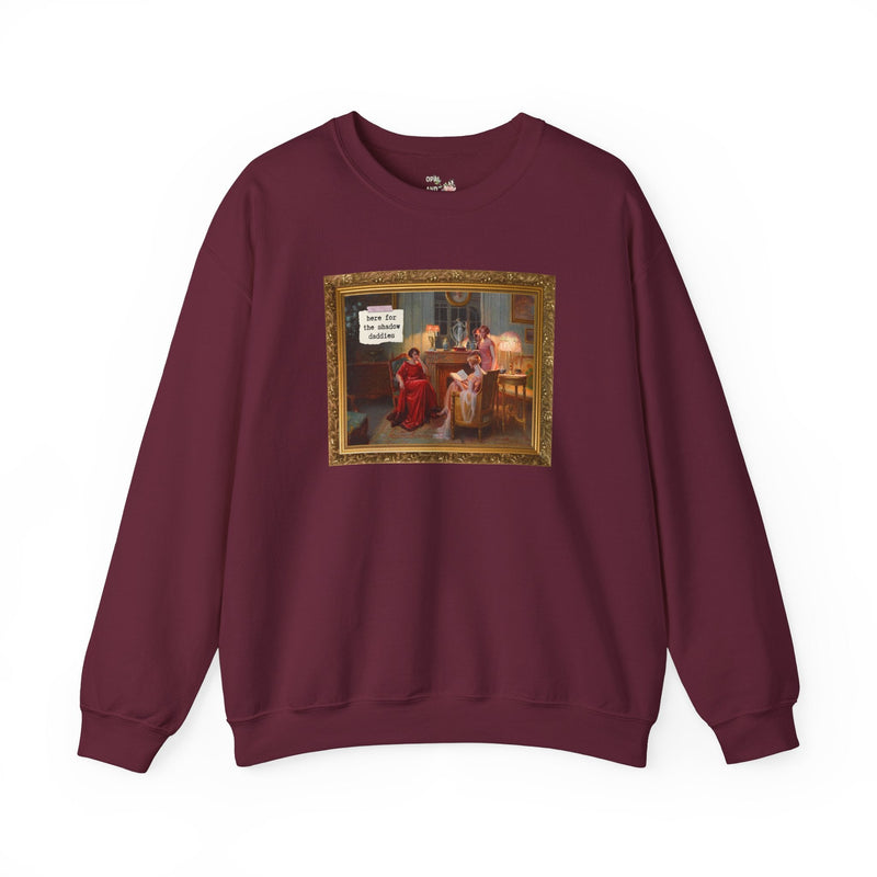 Fantasy Romance Sweatshirt, Romance Reader Who Loves Romantasy and Books with Fae, Shadow Daddy Romance Trope, Silly Bookworm Crewneck - Opal and June