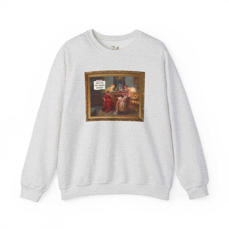 Fantasy Romance Sweatshirt, Romance Reader Who Loves Romantasy and Books with Fae, Shadow Daddy Romance Trope, Silly Bookworm Crewneck - Opal and June