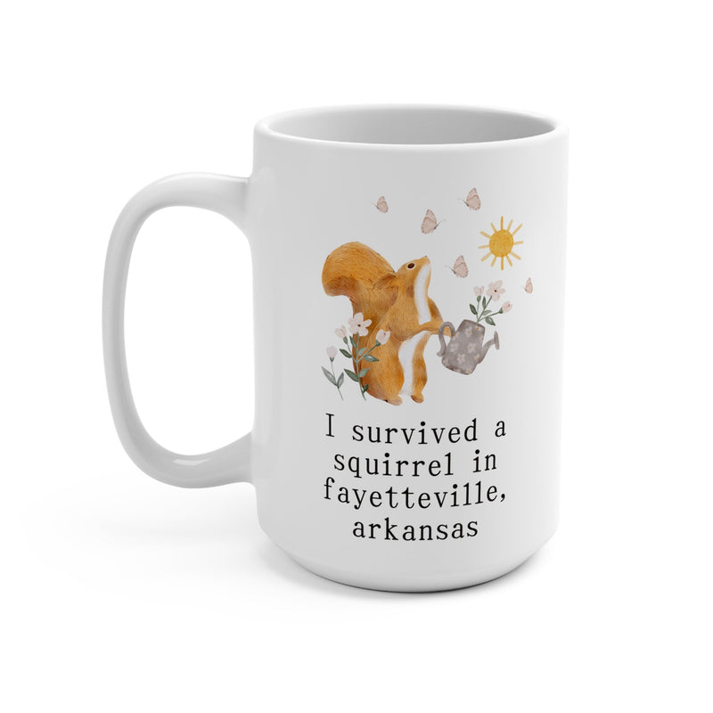 Fayetteville Arkansas Mug: Squirrels - Opal and June