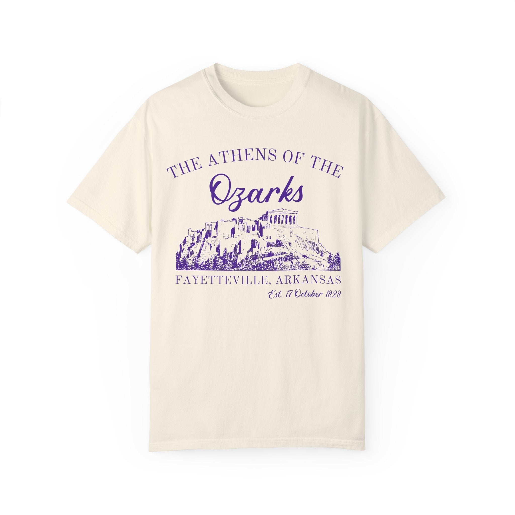 Fayetteville Arkansas Tee Shirt for Friend Living in Northwest Arkansas: The Athens of the Ozark, Cute 90s Style Fayetteville AR Tee Shirt - Opal and June