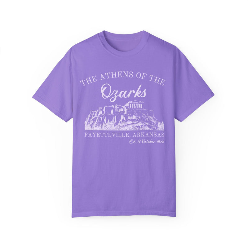 Fayetteville Arkansas Tee Shirt for Friend Living in Northwest Arkansas: The Athens of the Ozark, Cute 90s Style Fayetteville AR Tee Shirt - Opal and June