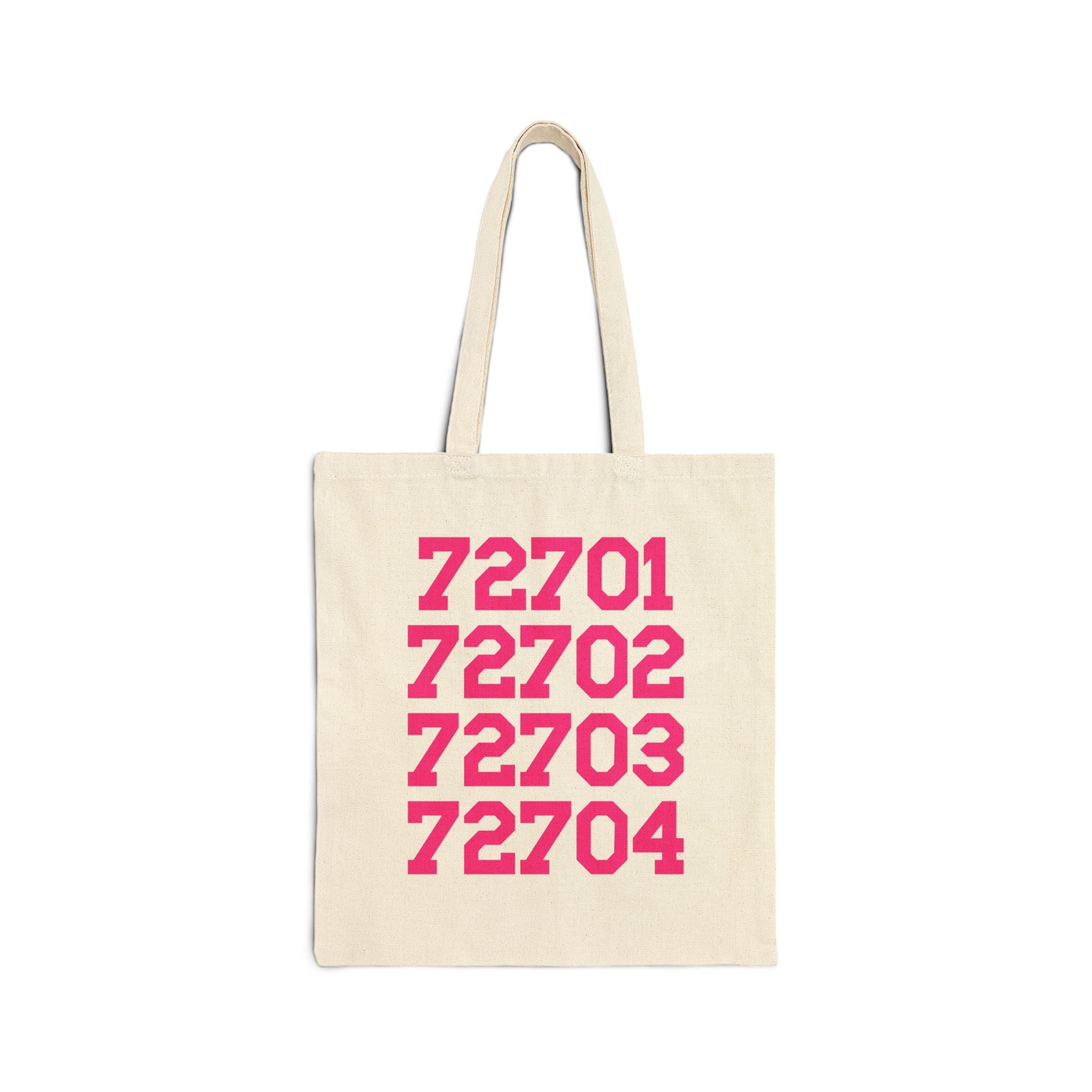 Fayetteville Arkansas Tote Bag with Fayetteville Zip Codes 72701 to 72704, Cute Northwest Arkansas Tote for Friend Who Loves Fayetteville - Opal and June
