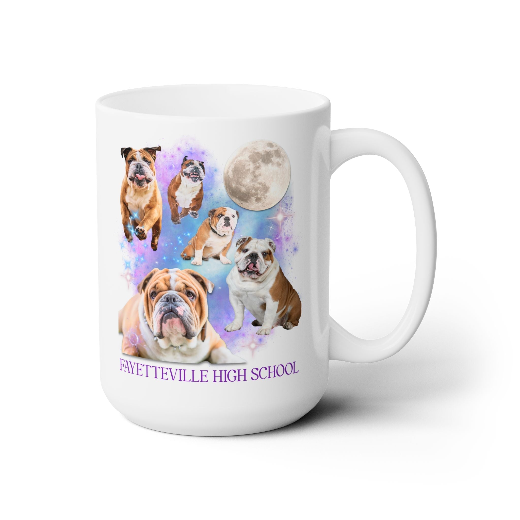 Fayetteville High School 15 Oz Coffee Mug: Bulldogs in Space - Opal and June