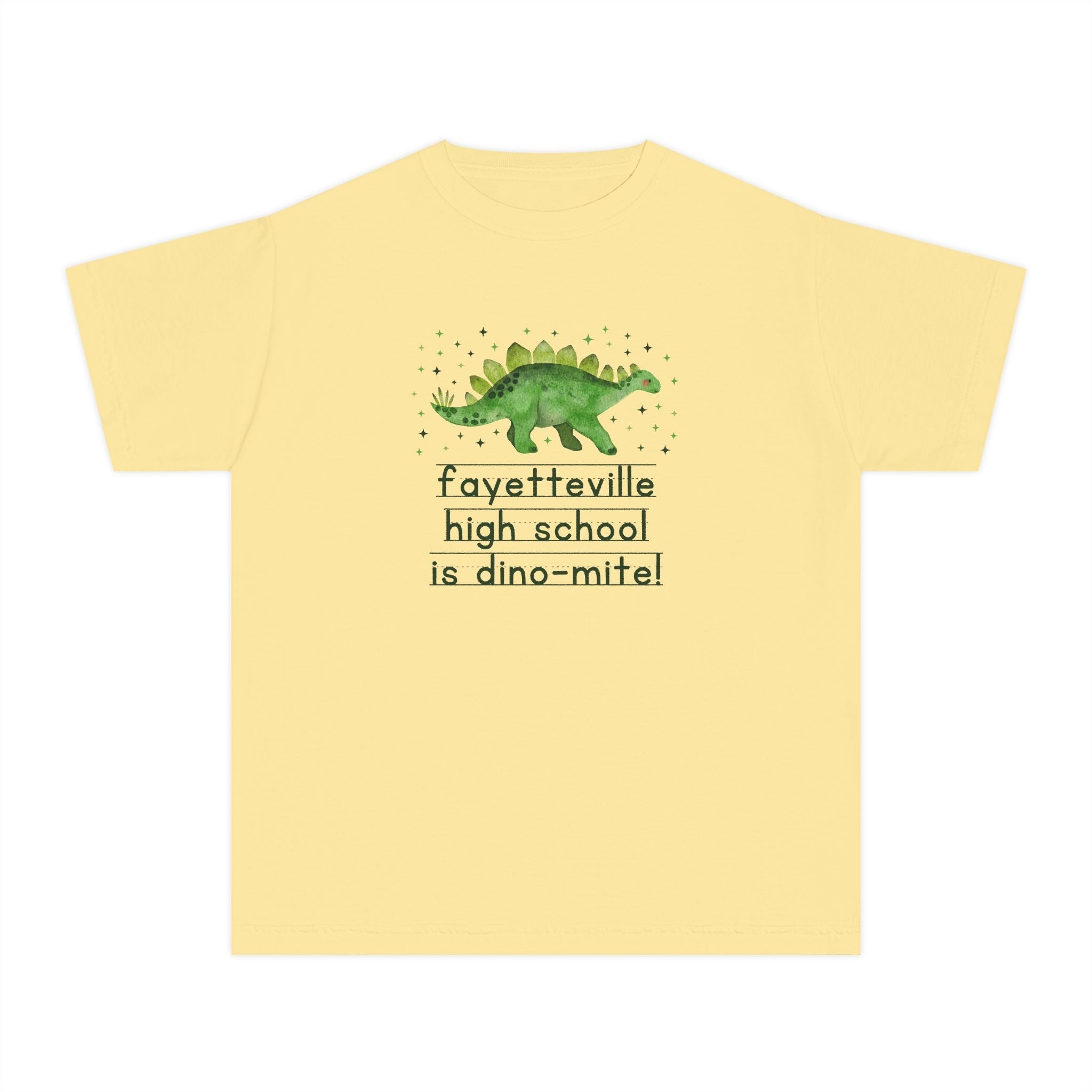 Fayetteville High School is Dino - Mite Kids Tee Shirt | FPS + Opal and June Kids Tee Shirt, Fayetteville Public Schools - Opal and June