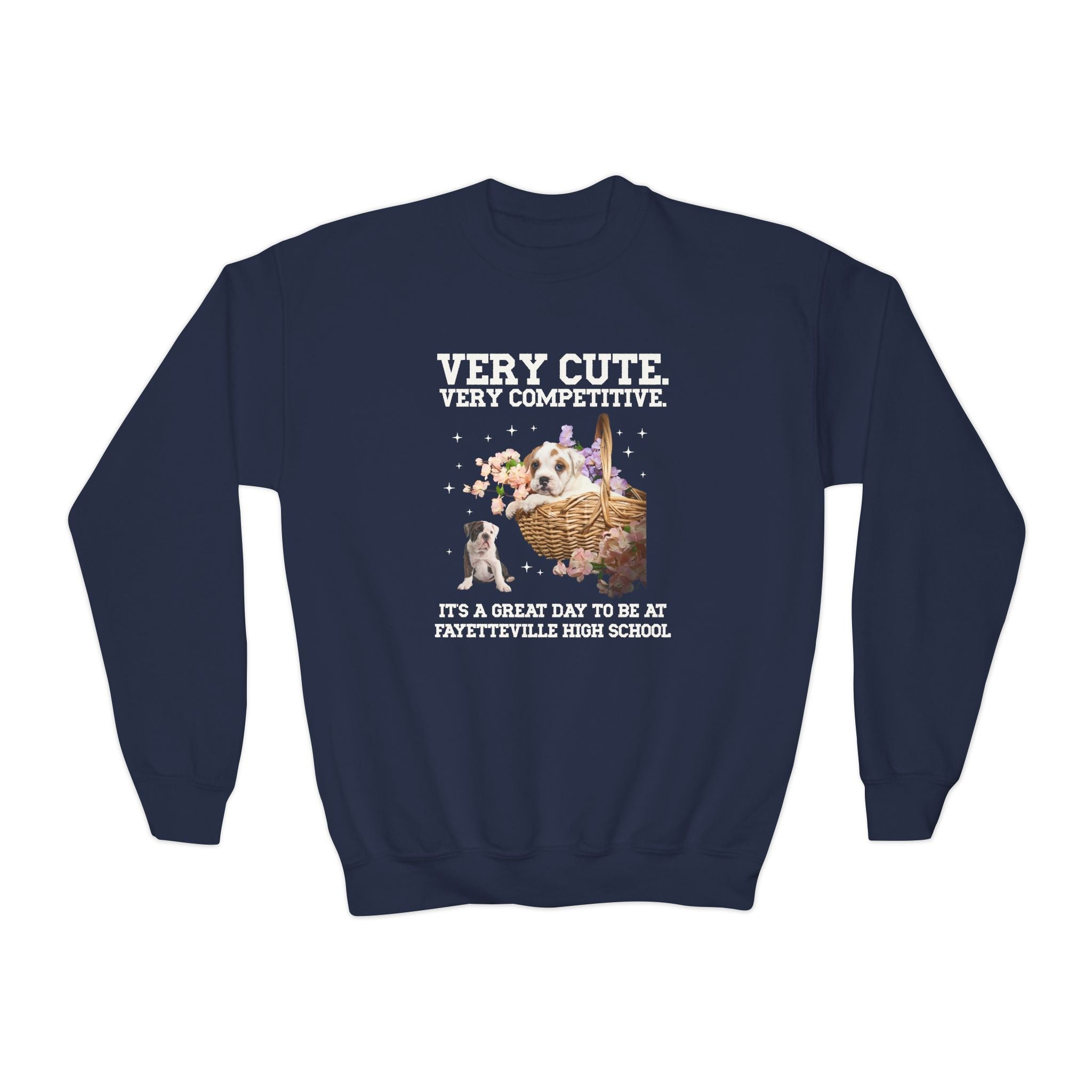 Fayetteville High School Kids Sweatshirt: Very Cute. Very Competitive. - Opal and June