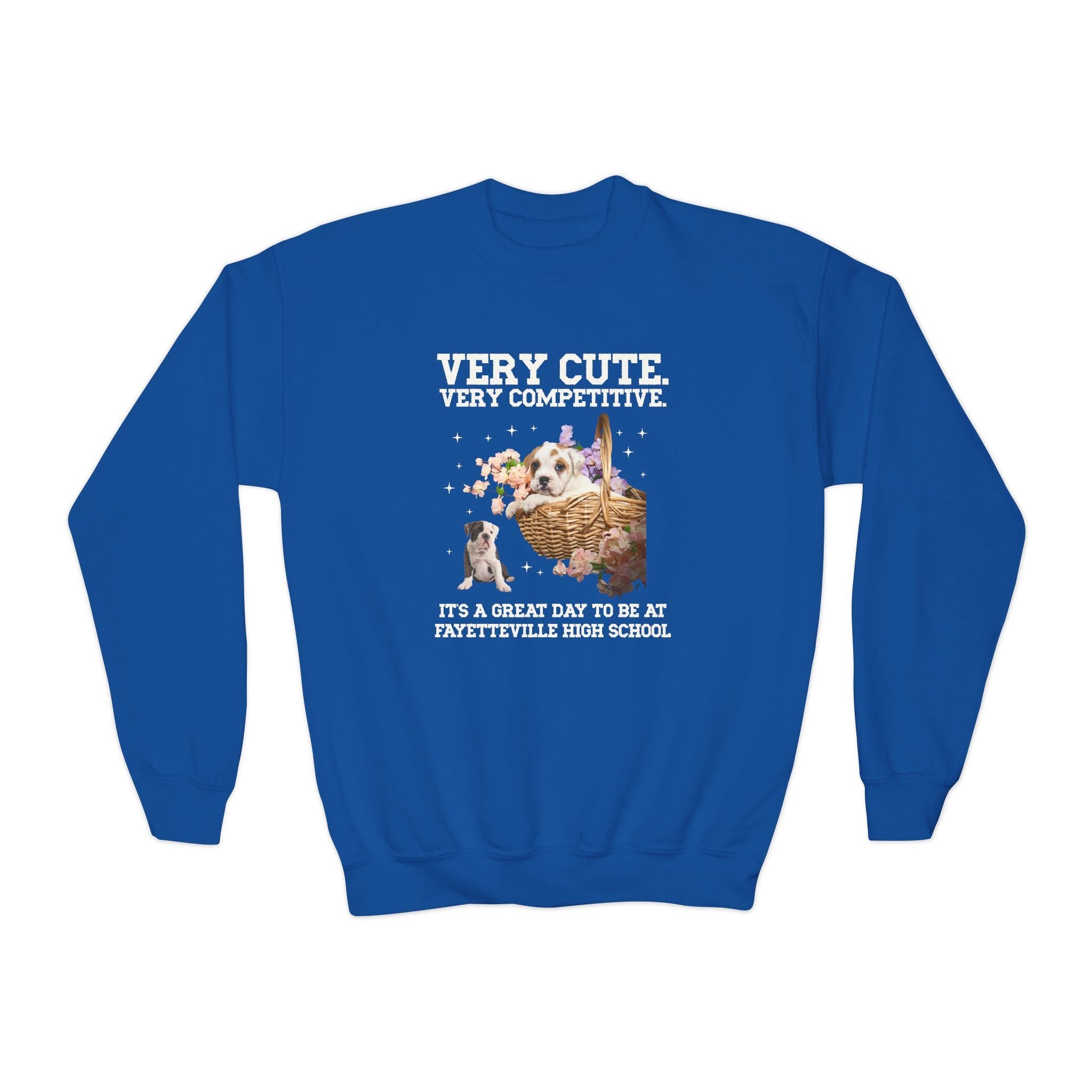 Fayetteville High School Kids Sweatshirt: Very Cute. Very Competitive. - Opal and June