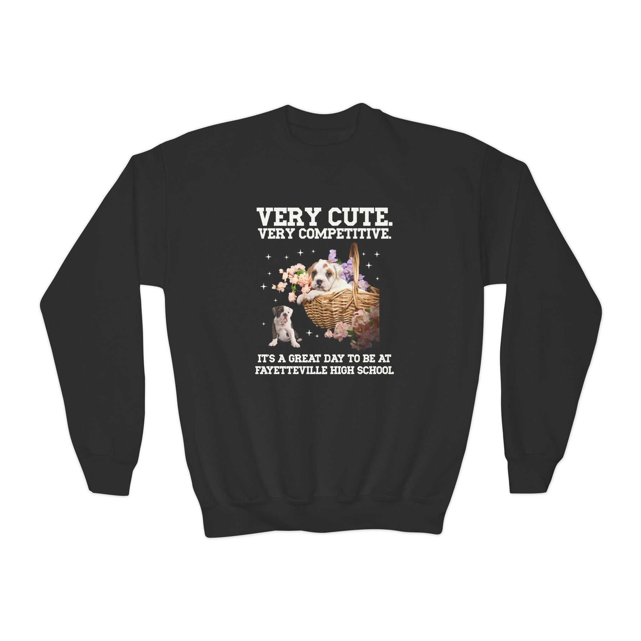 Fayetteville High School Kids Sweatshirt: Very Cute. Very Competitive. - Opal and June