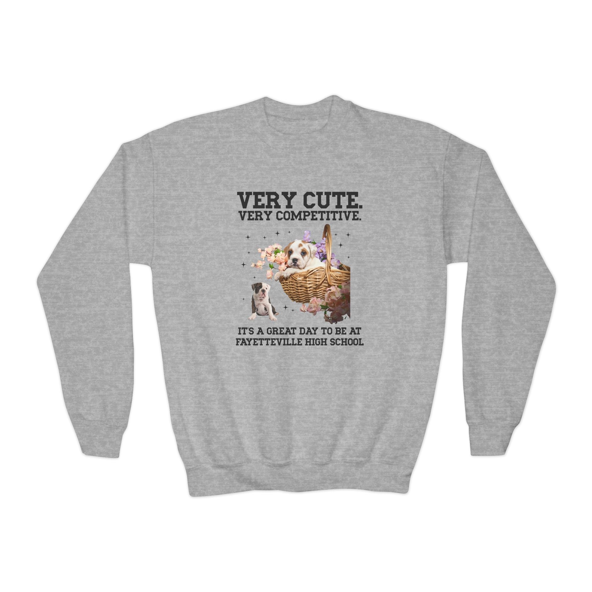 Fayetteville High School Kids Sweatshirt: Very Cute. Very Competitive. - Opal and June