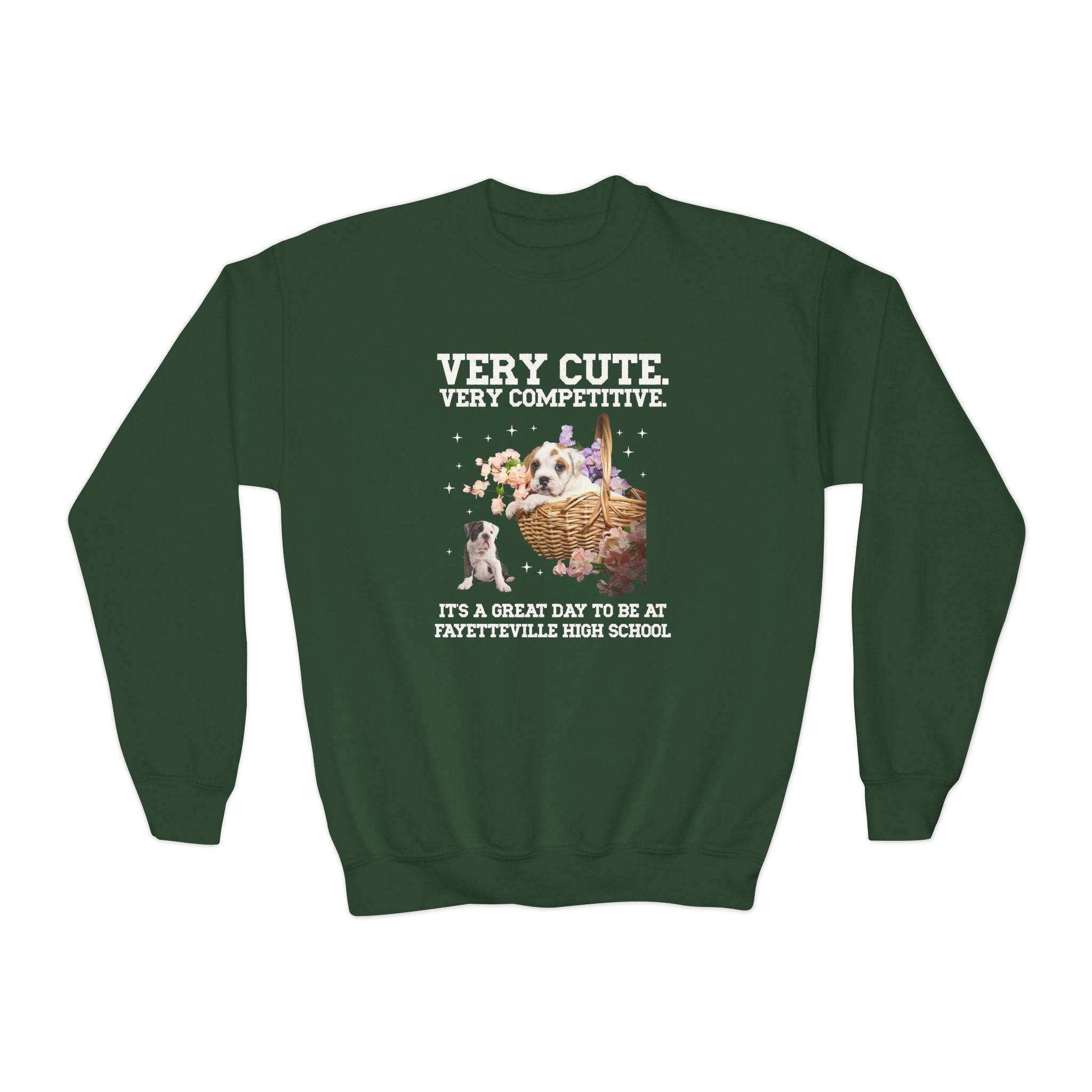 Fayetteville High School Kids Sweatshirt: Very Cute. Very Competitive. - Opal and June
