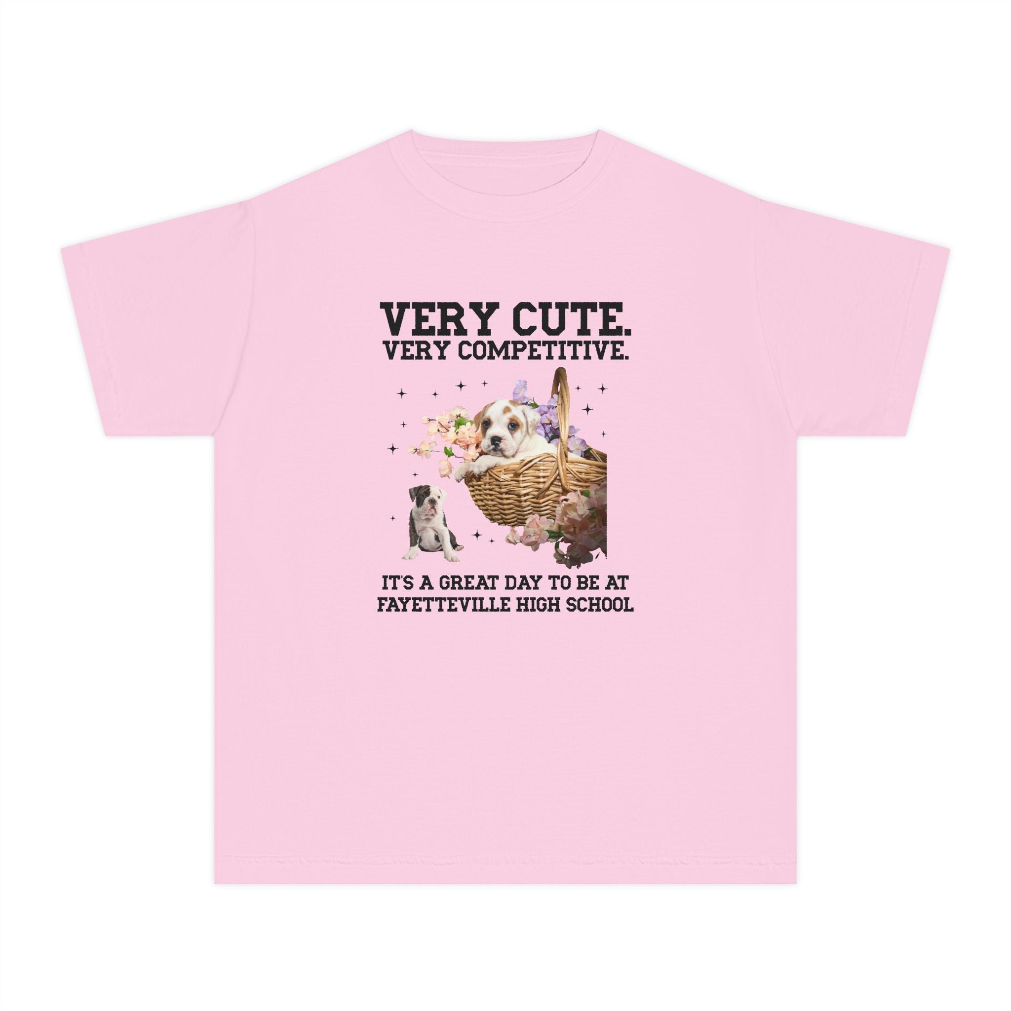 Fayetteville High School Kids Tee Shirt: Very Cute. Very Competitive. - Opal and June