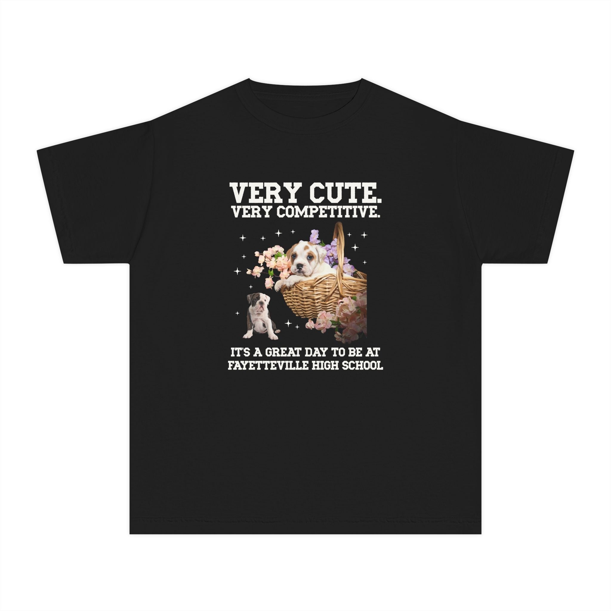 Fayetteville High School Kids Tee Shirt: Very Cute. Very Competitive. - Opal and June