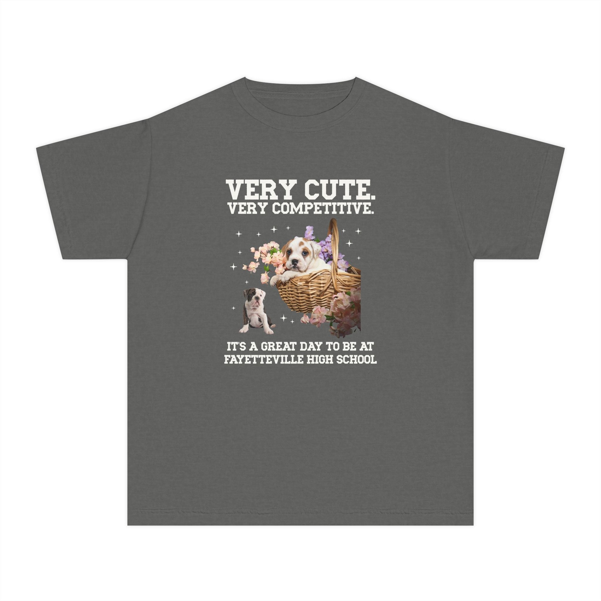 Fayetteville High School Kids Tee Shirt: Very Cute. Very Competitive. - Opal and June