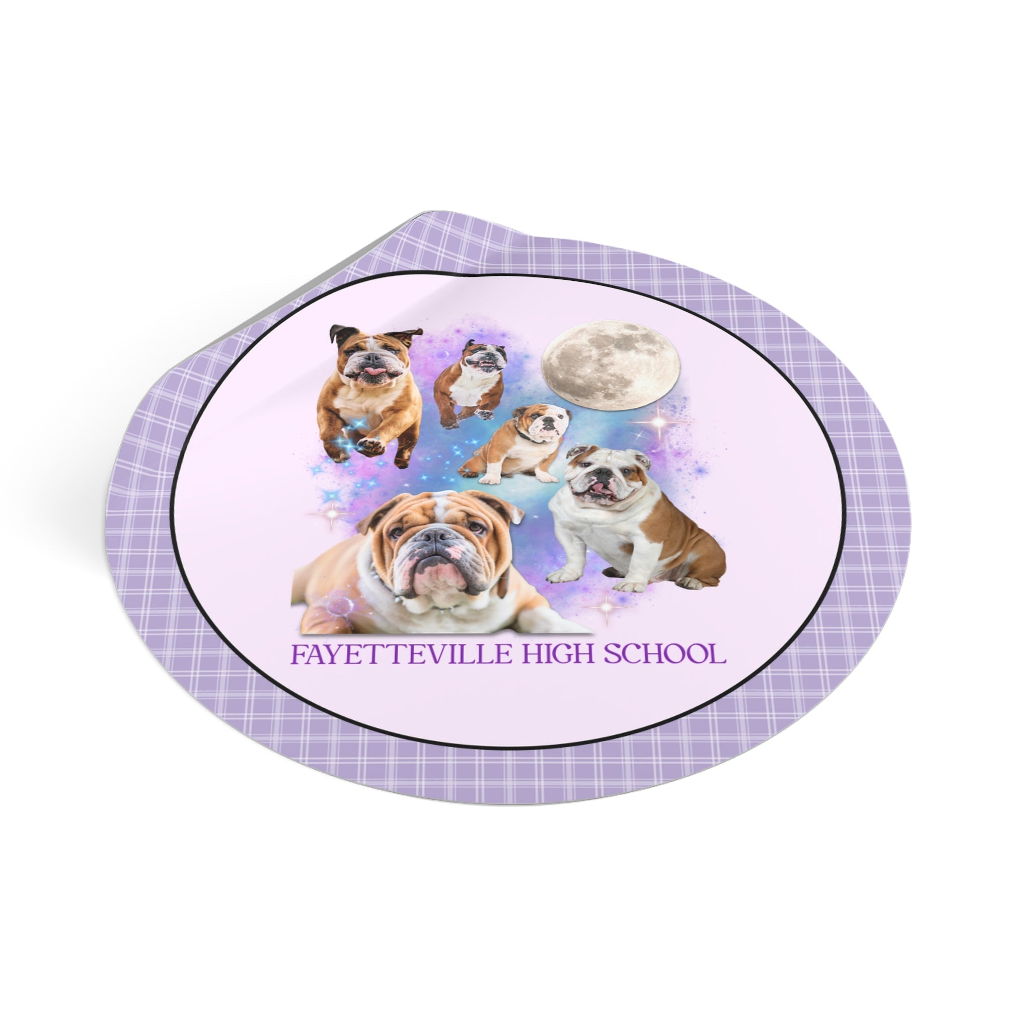 Fayetteville High School Sticker: Bulldogs in Space - Opal and June