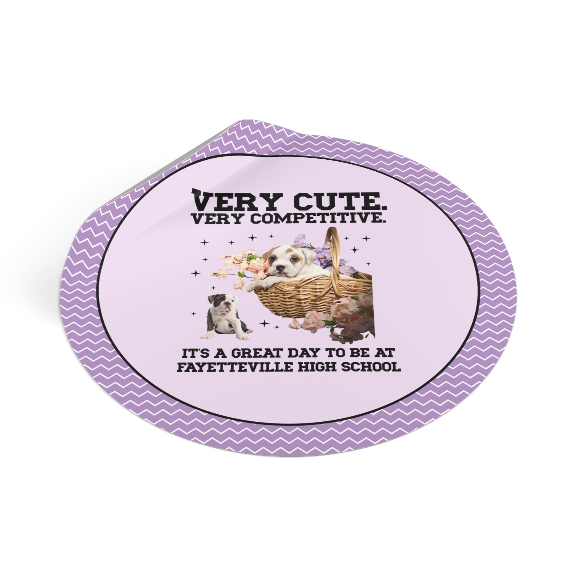 Fayetteville High School Sticker: Very Cute. Very Competitive. - Opal and June