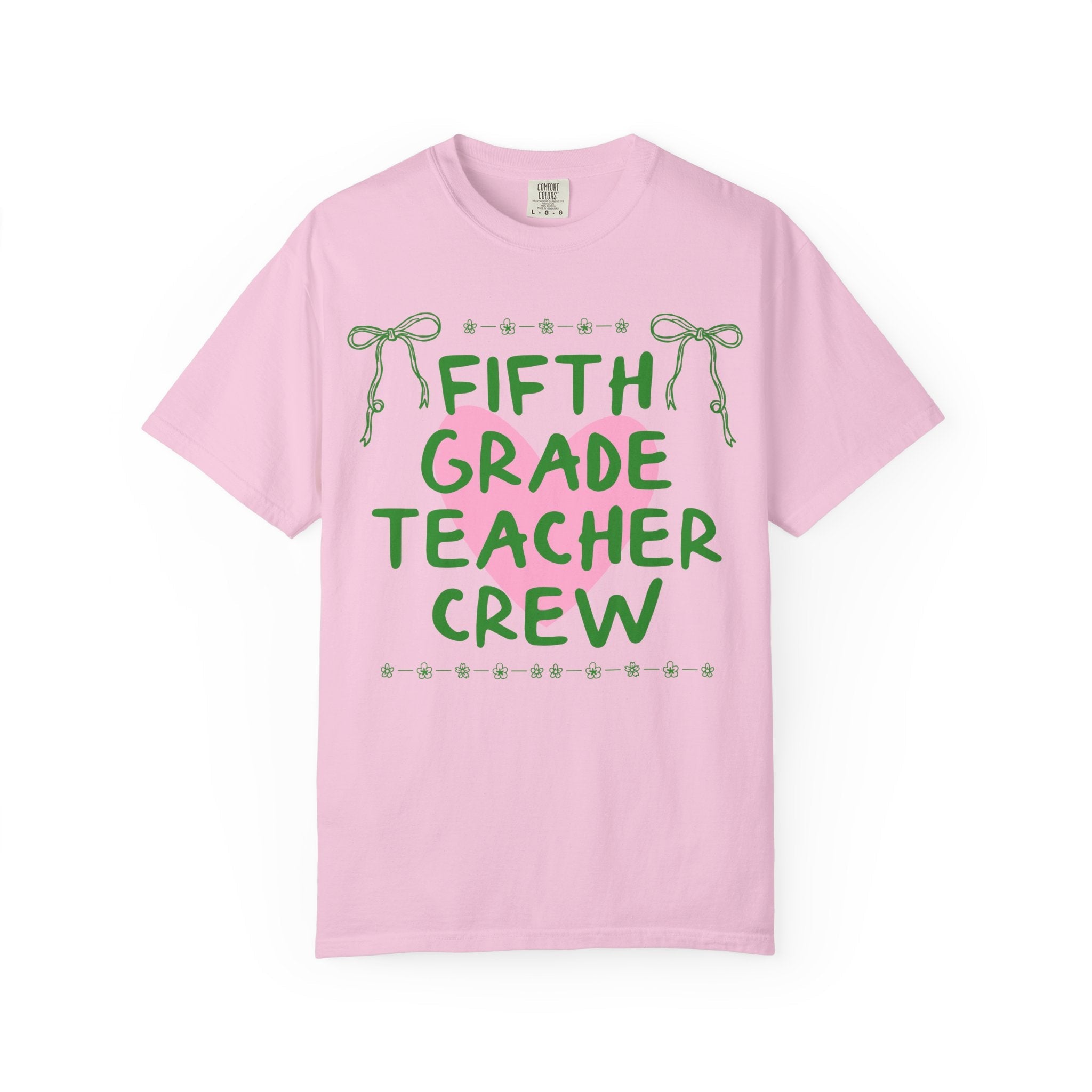 Fifth Grade Crew Matching Teacher Tee Shirt, Back To School Fifth Grade Team T-Shirt for First Day of School or Meet the Teacher Night - Opal and June