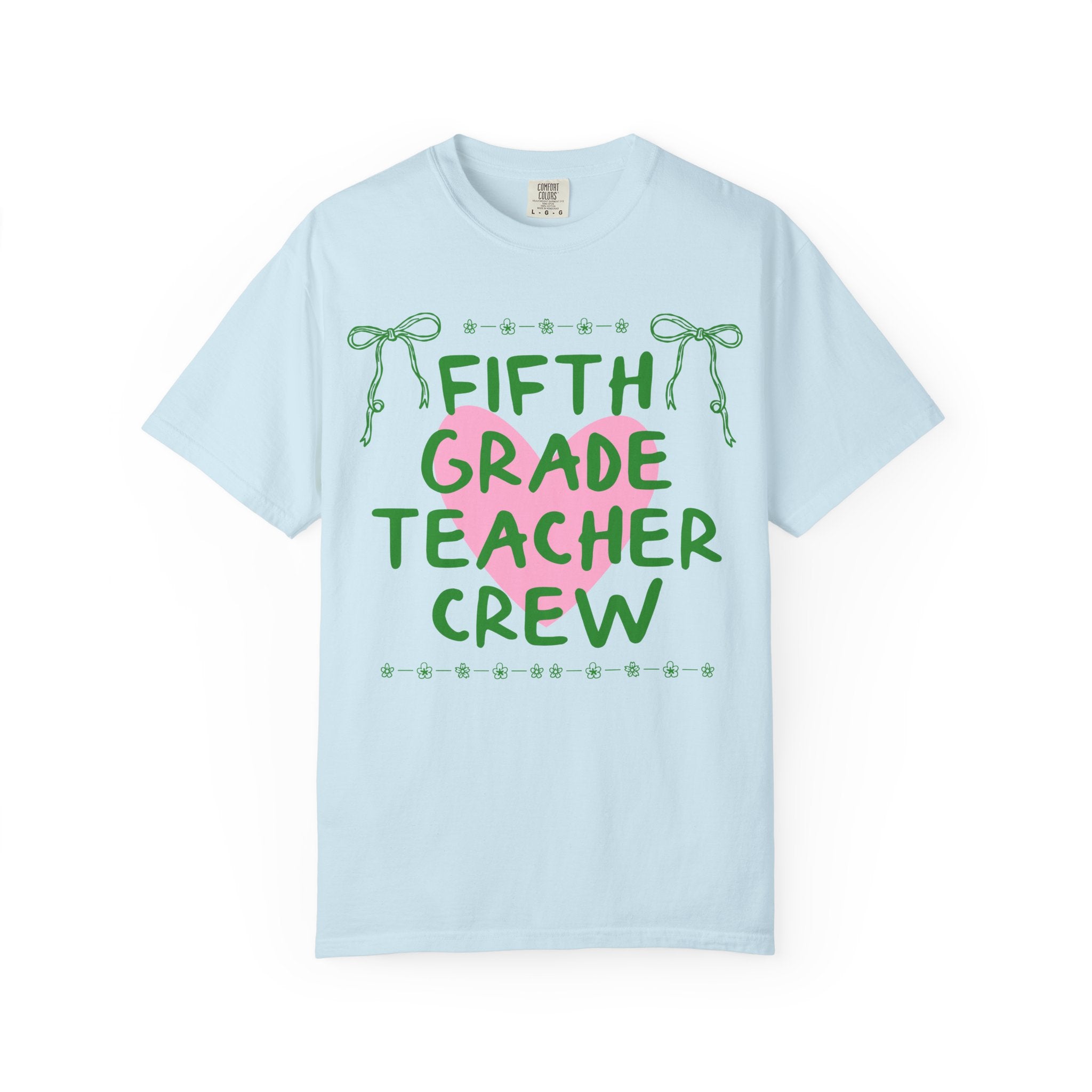 Fifth Grade Crew Matching Teacher Tee Shirt, Back To School Fifth Grade Team T-Shirt for First Day of School or Meet the Teacher Night - Opal and June
