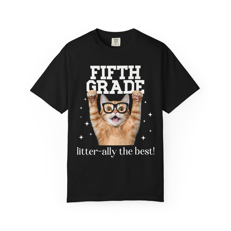 Fifth Grade Teacher Cat Tee - Opal and June