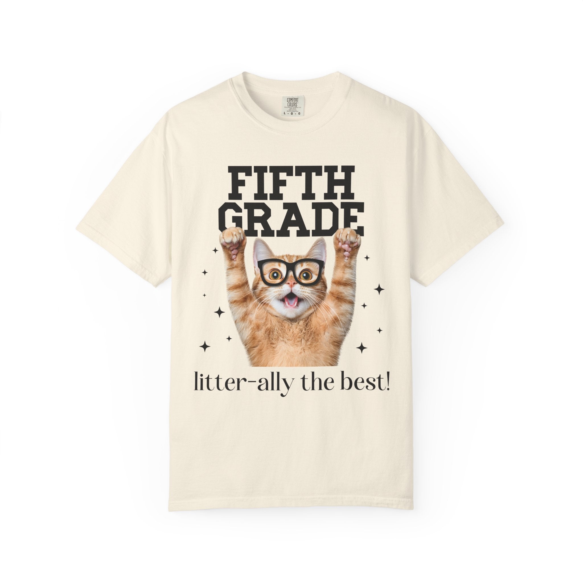 Fifth Grade Teacher Cat Tee - Opal and June