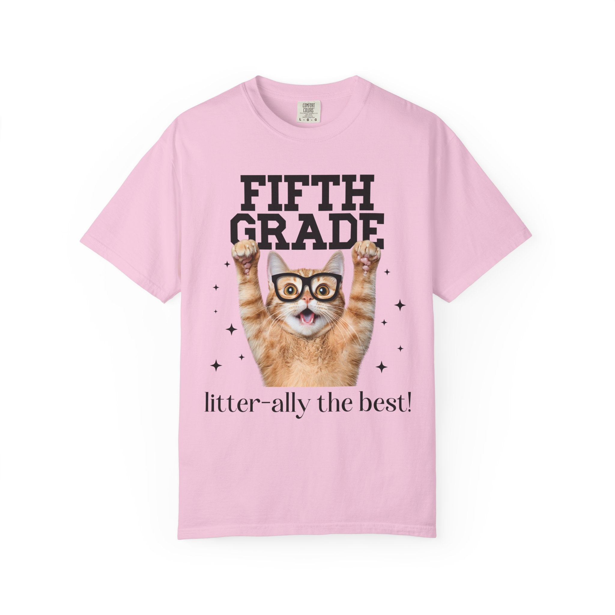 Fifth Grade Teacher Cat Tee - Opal and June